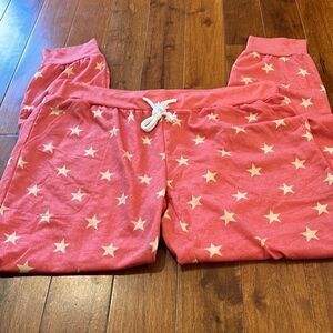 Jordan Jammies Light Red with star jogger pants